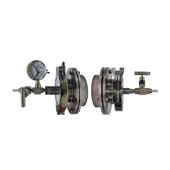 Customized Special Flange Laboratory Dual Heating Zone Pecvd Furnace Vacuum Tube Furnace 304 Stainless Steel Sealing Flange Water Cooling with Gas Delivery